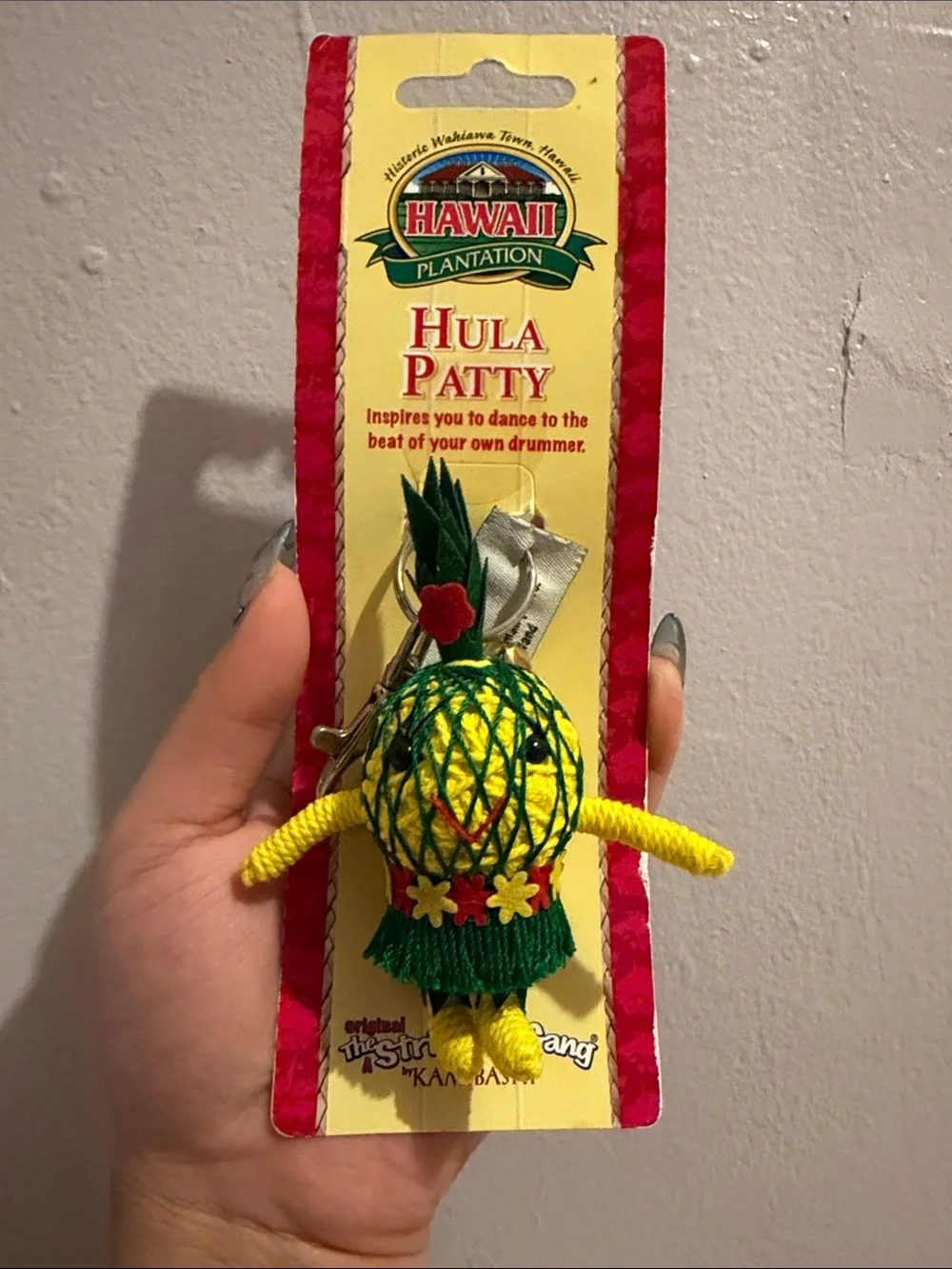 NWT The String Door Gang Hawaii Plantation Hula Patty Keychain